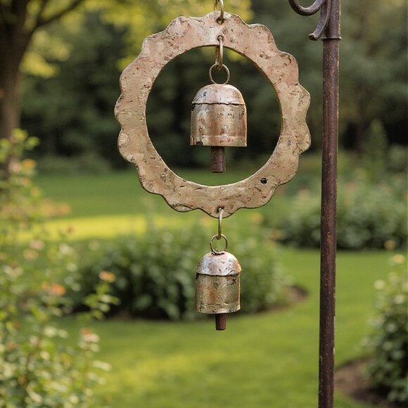 Peaceful:  Sun Bell Wind Chime & Garden Decor - Picture 3 of 9